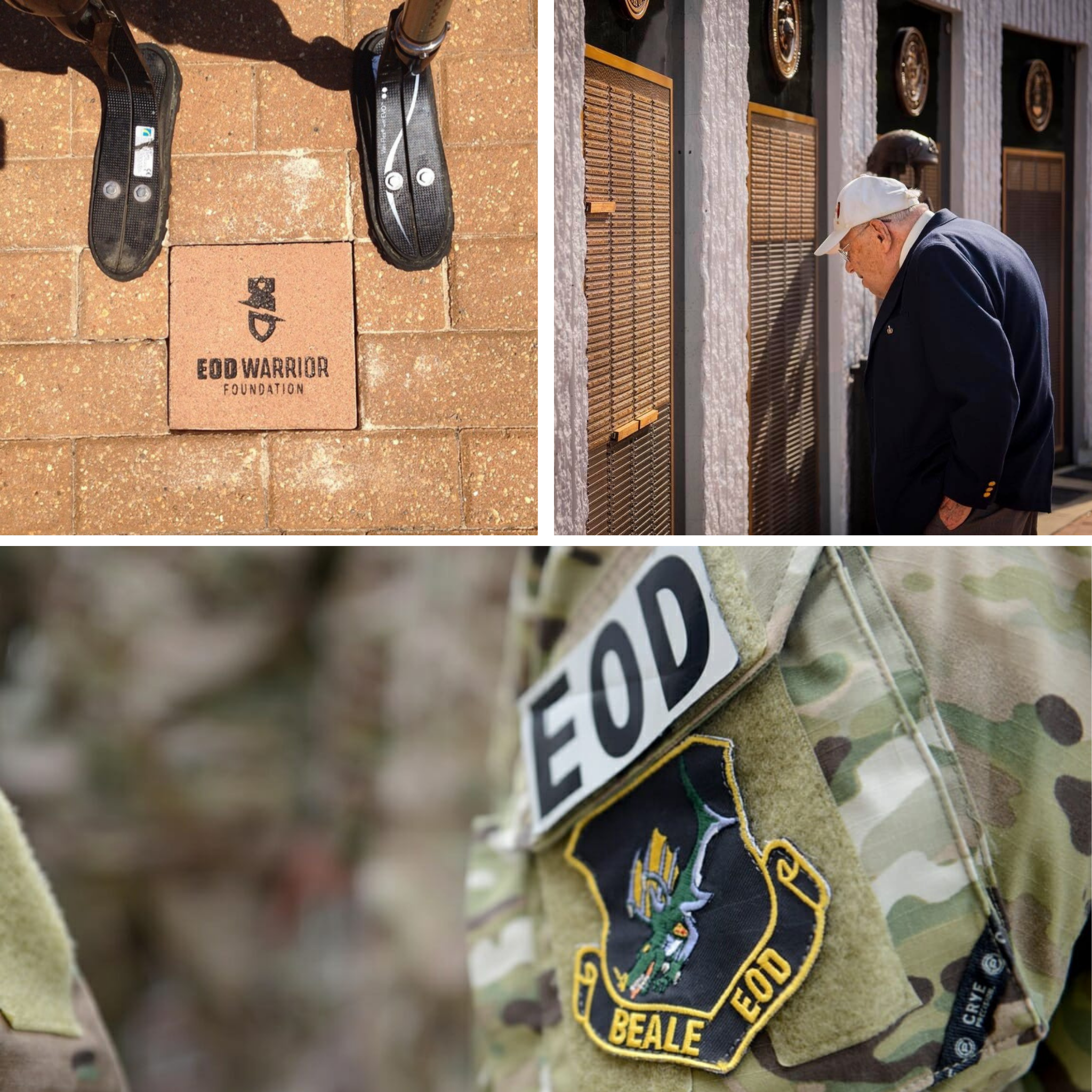 Collage of EOD techs.