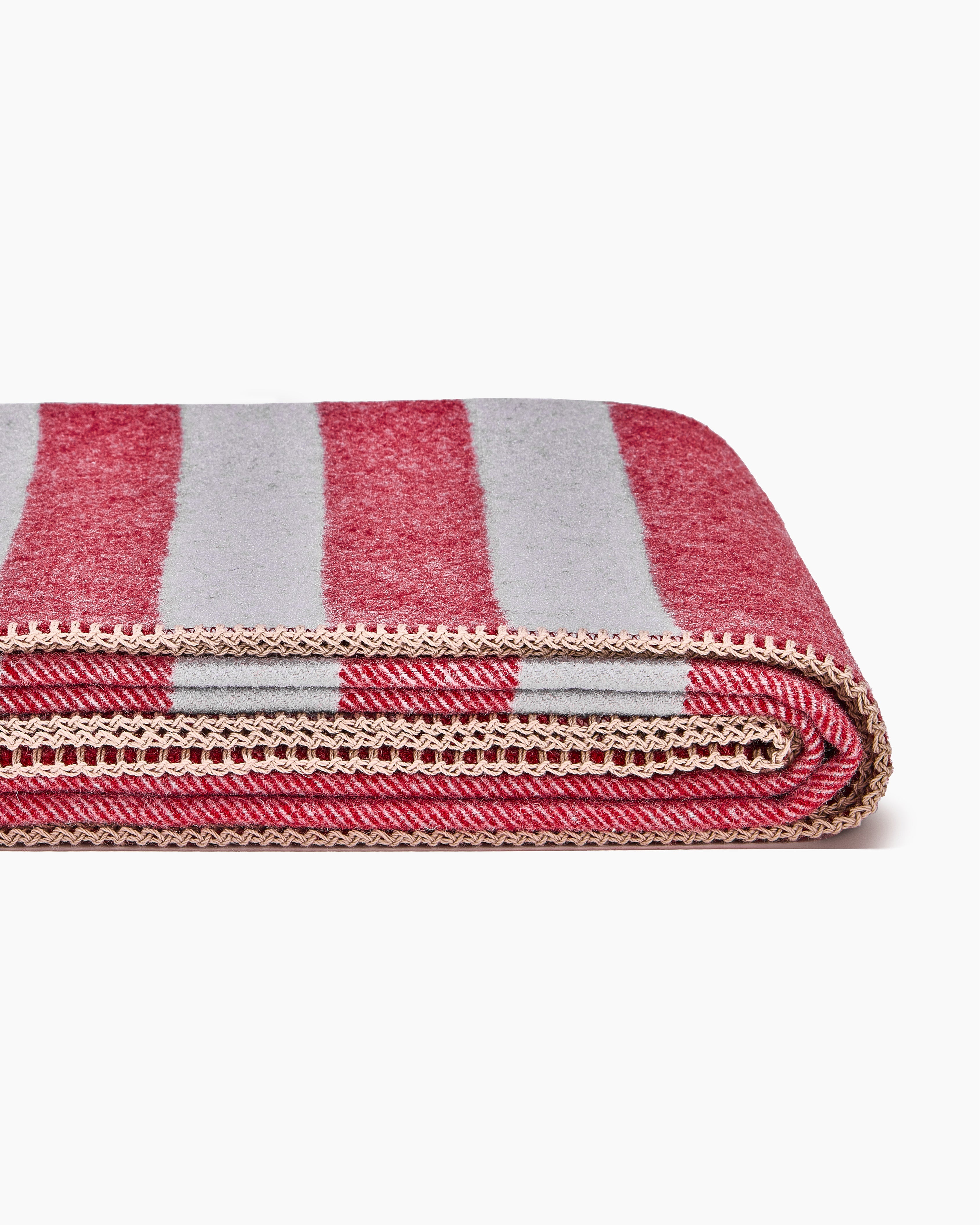 Folded Northwest Wool Throw.