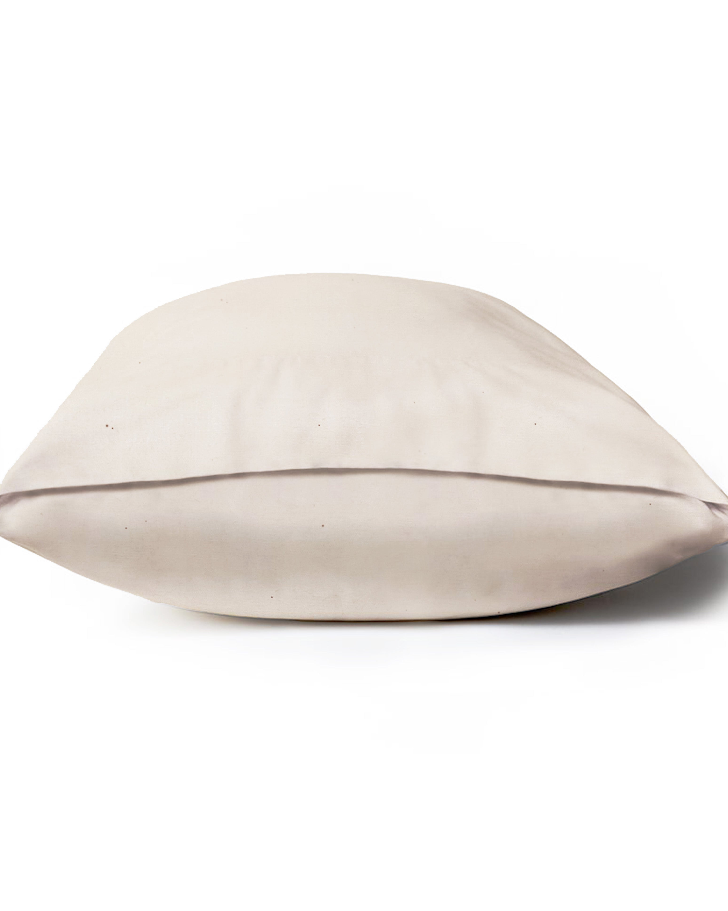 Beige pillowcase on a white background