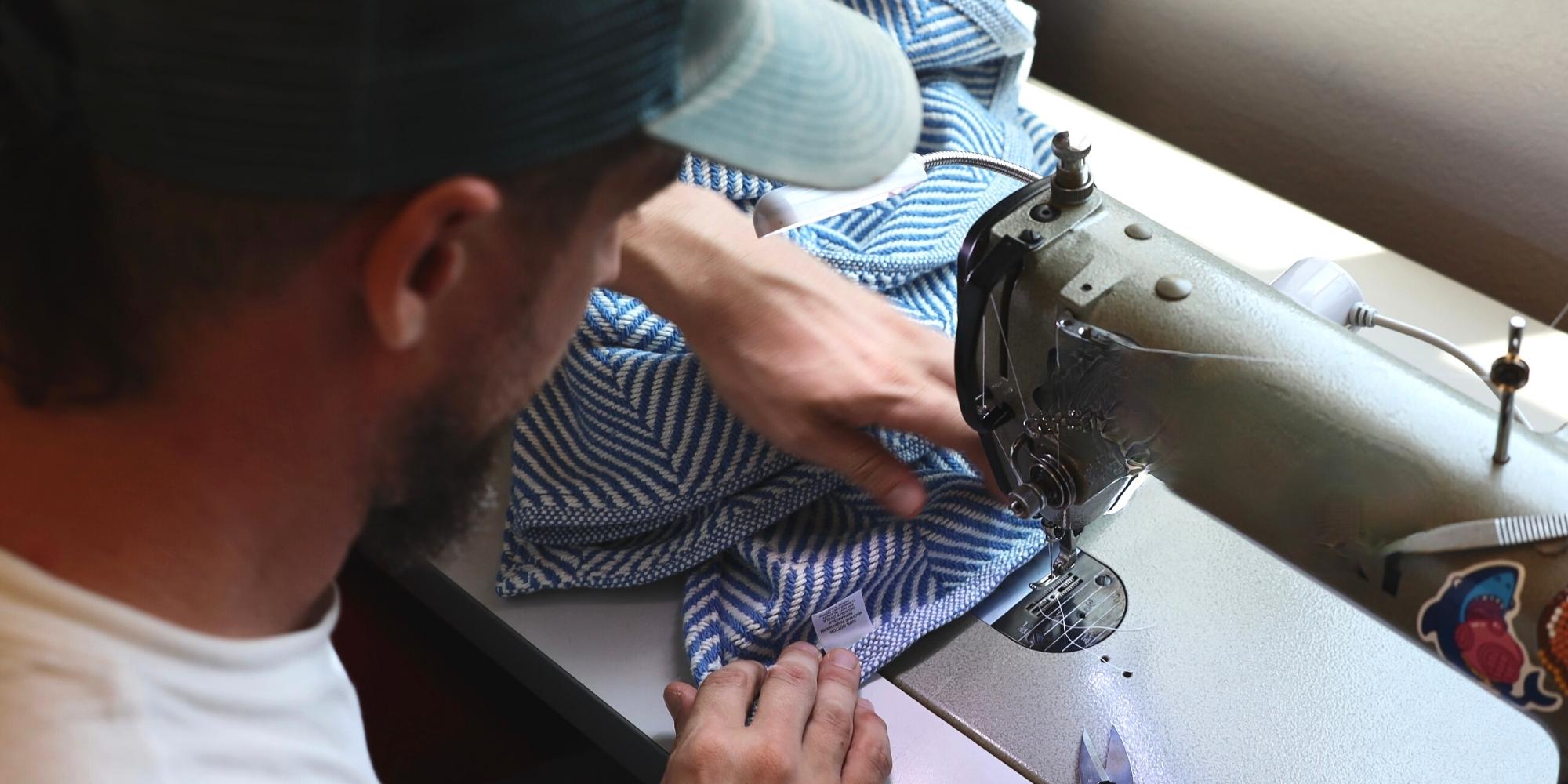 checking blanket for flaws