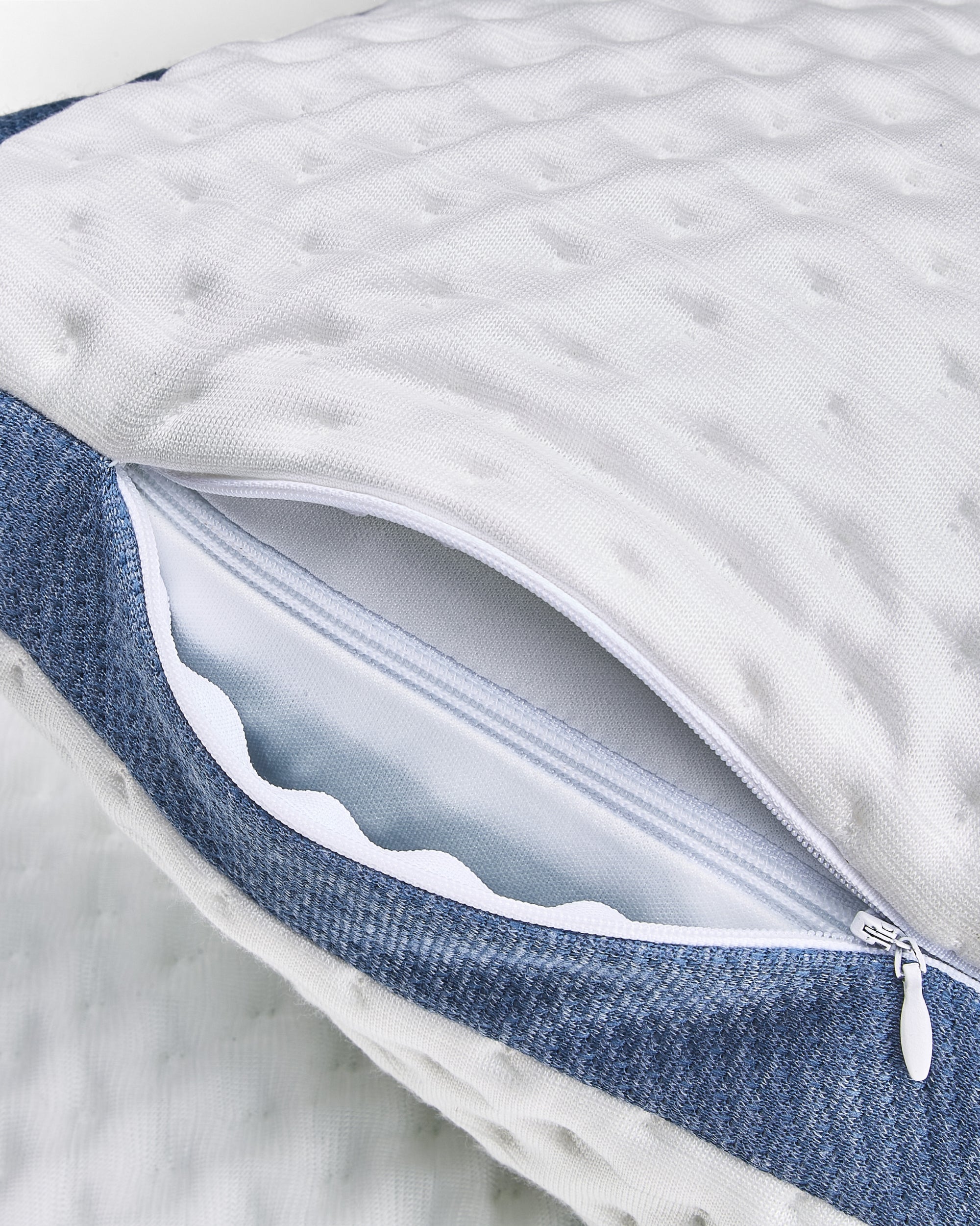 these made in america cooling pillows feature a side zipper so you can add or remove fill to get the perfect loft for you