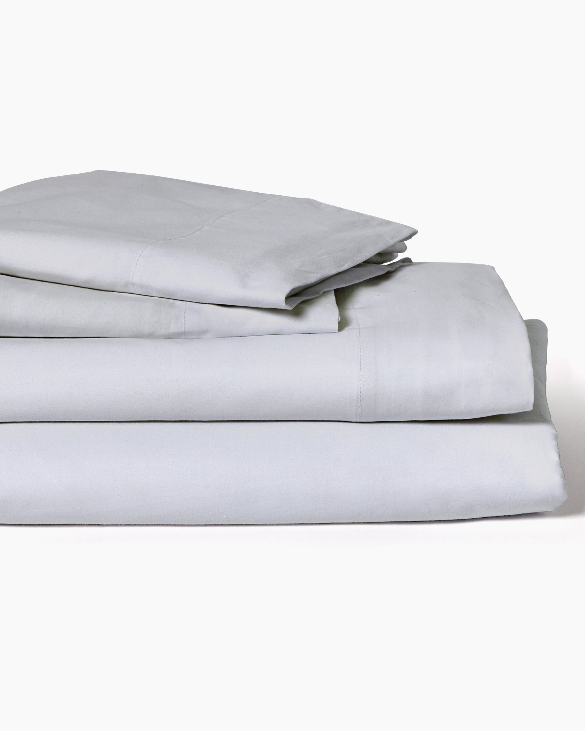 made in america cotton percale bed sheets in beautiful carolina gray