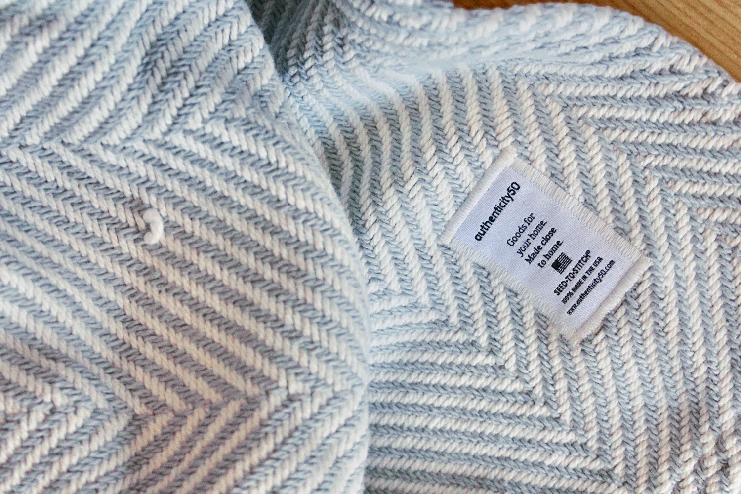 Authenticity50 Made in USA Heritage Blanket with a Snag, Here's How to Fix a Snag in a Woven Blanket