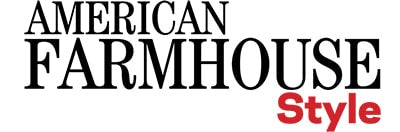 Logo for American Farmhouse Style with 'Style' in red on a black background