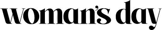 Black 'woman's day' logo on a white background