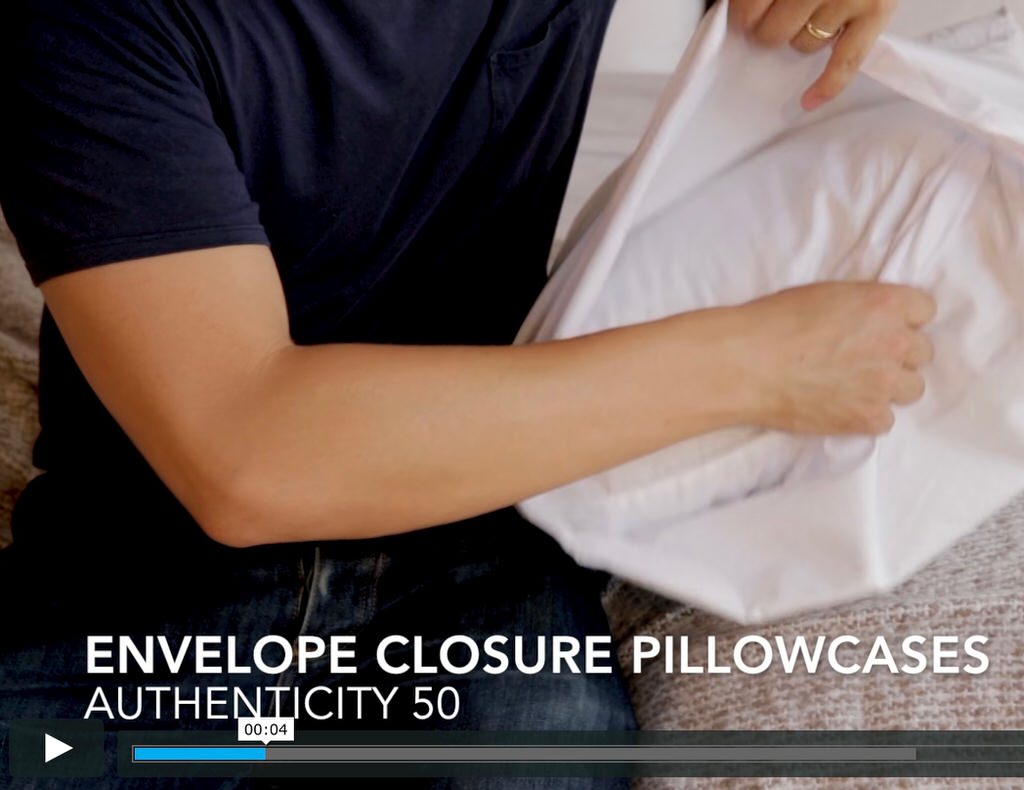 How to use our envelope closure pillowcases. 