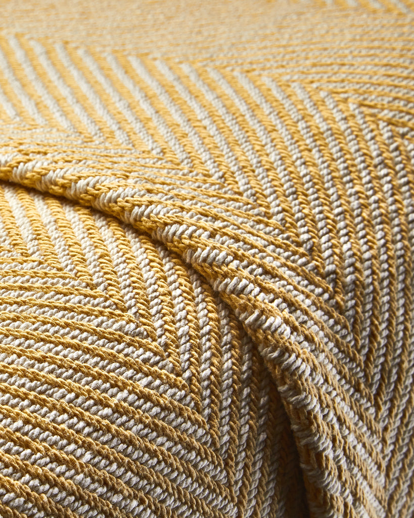 maine made blanket yellow woven