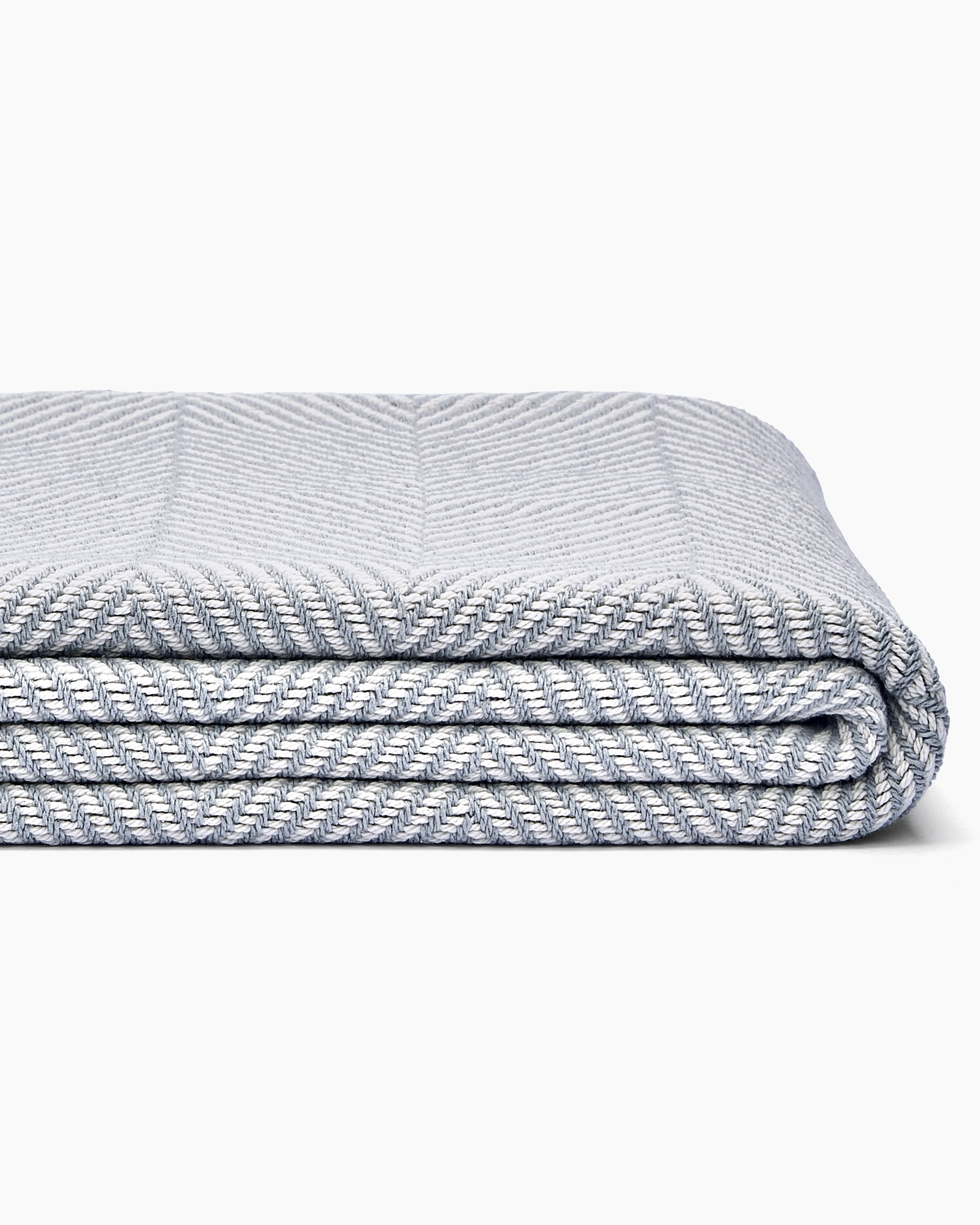 made in maine herringbone bed size blanket cover throw in cascade gray